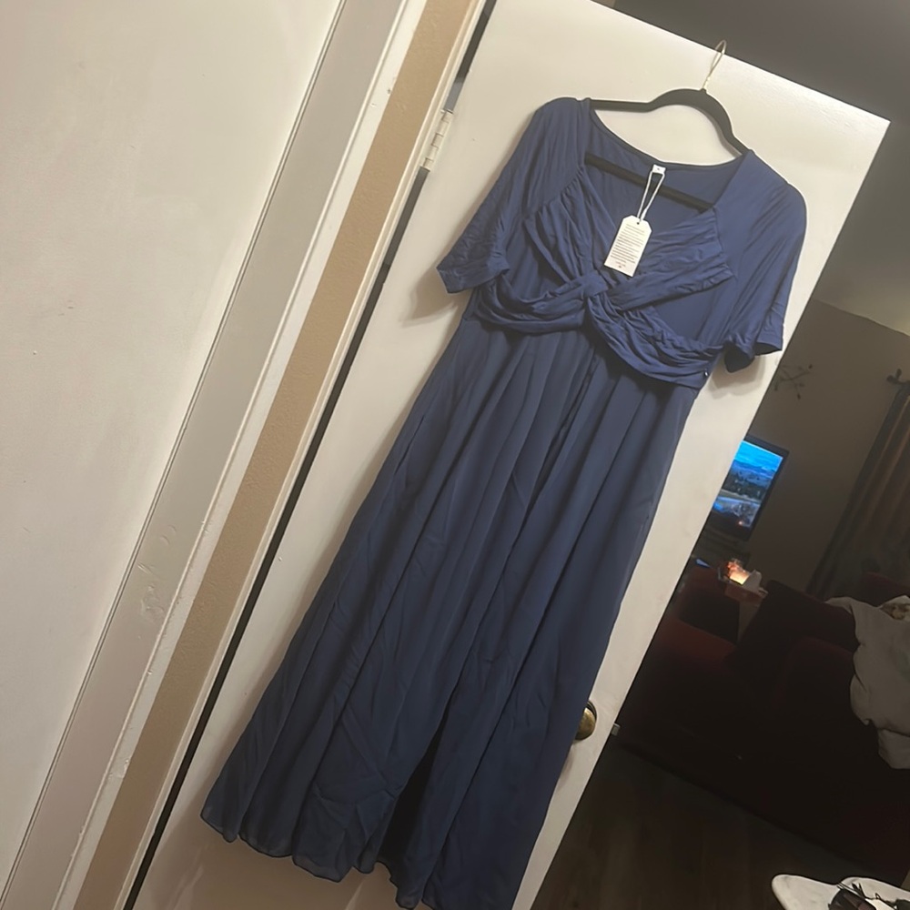 Blue maxi dress